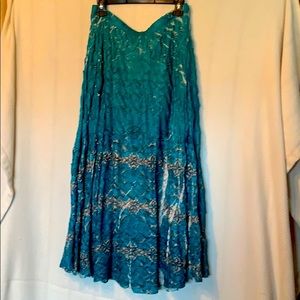 Turquoise Skirt